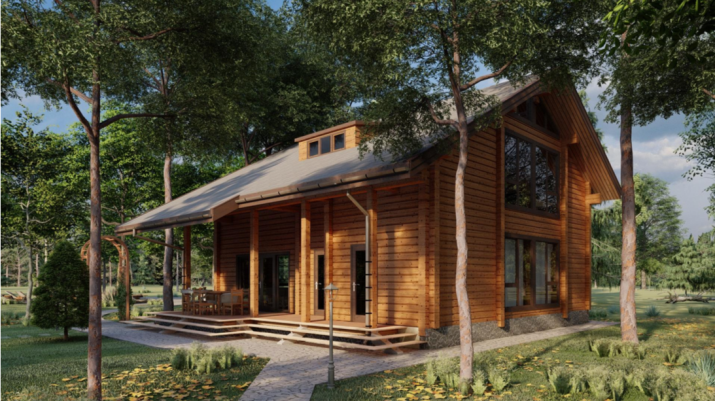 Проект дома из клееного бруса «Салтыковка» Проект дома из клееного бруса «Салтыковка»