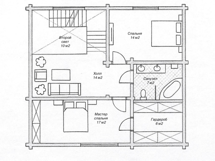 Двухэтажный дом из клееного бруса Буревестник-165 (8,5 х 9,5 м) Двухэтажный дом из клееного бруса Буревестник-165 (8,5 х 9,5 м)