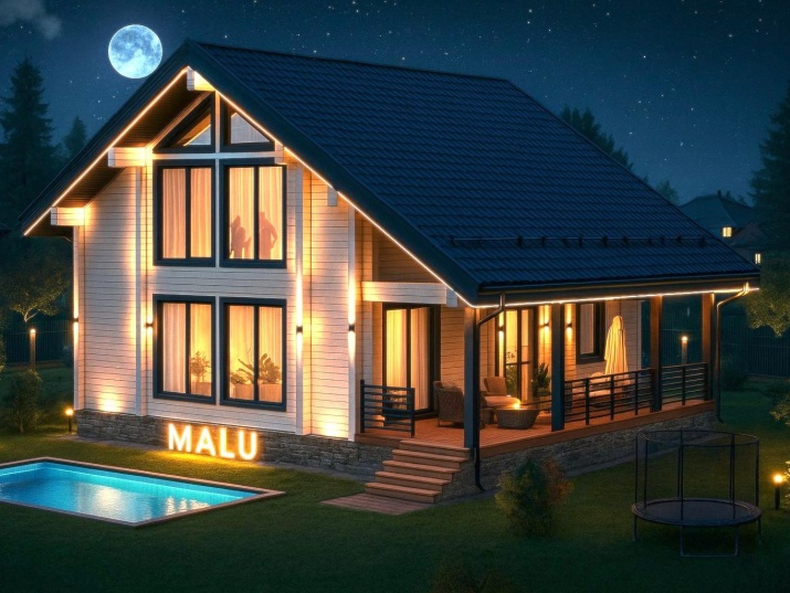 Двухэтажный дом из клееного бруса Пур-Наволок-165 (9х9,5 м) Двухэтажный дом из клееного бруса Пур-Наволок-165 (9х9,5 м)