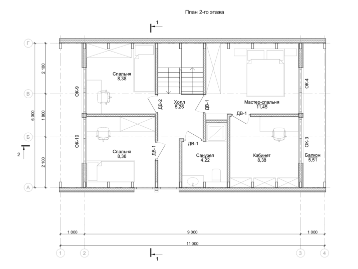 Каркасный дом из клееного бруса по технологии Фахверк в стиле БАРНХАУС 100 м2 в 2 этажа Каркасный дом из клееного бруса по технологии Фахверк в стиле БАРНХАУС 100 м2 в 2 этажа