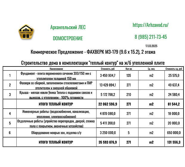 ФАХВЕРК (M3-271) ДФ.86х152