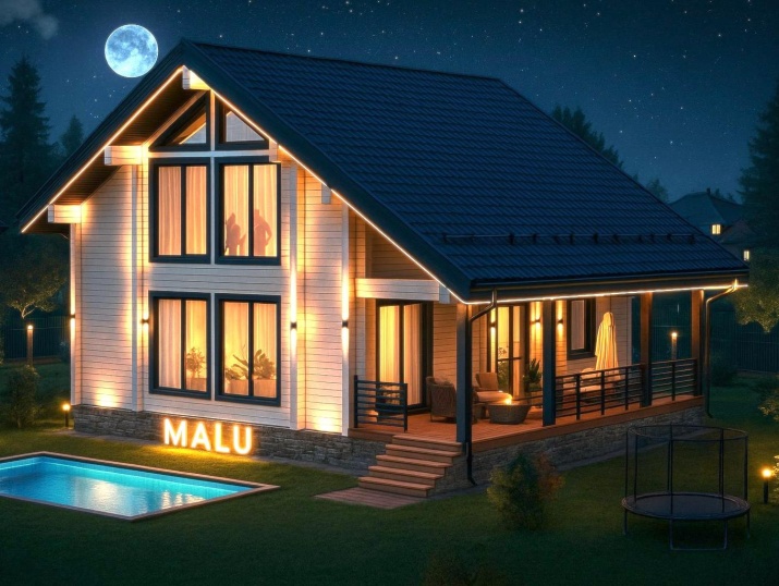 Двухэтажный дом из клееного бруса Пур-Наволок-165 (9х9,5 м) Двухэтажный дом из клееного бруса Пур-Наволок-165 (9х9,5 м)